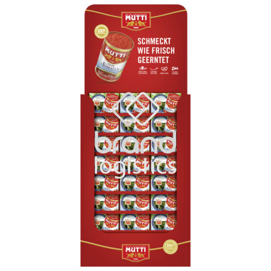 8005110017438-MUTTI 'Polpa Fine' Feinstes Tomatenfruchtfleisch Display 105x2x400g