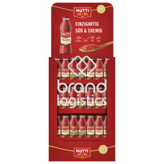 9001466305280-MUTTI 'Passata' Passierte Tomaten + Passierte Tomaten mit Basilikum Mix-Display 84x700g