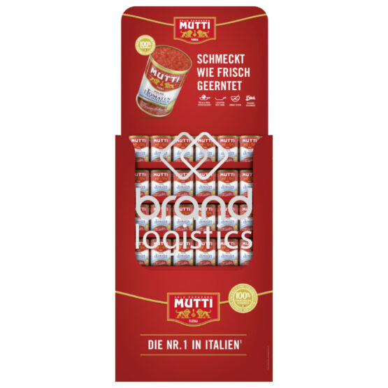 8005110001208-MUTTI 'Polpa Fine' Feinstes Tomatenfruchtfleisch Display 132x400g