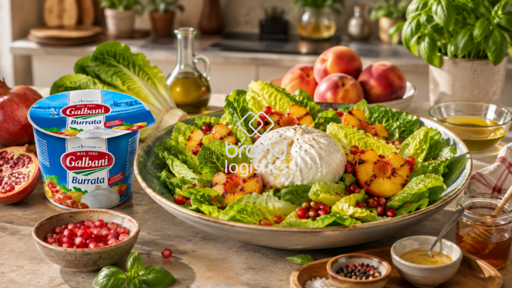 Galbani Ensalada de verano con melocotones