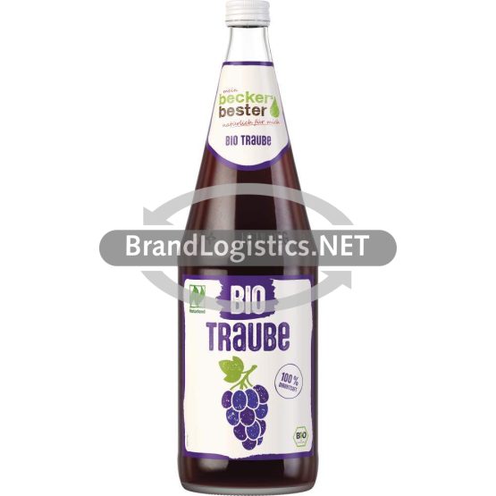 beckers bester BIO Naturland Traubensaft rot 1 l