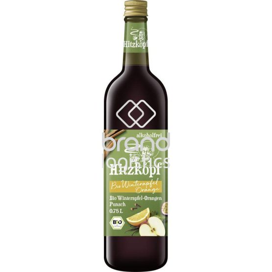 Bio Hitzkopf Winterapfel-Orangen-Punsch alkoholfrei 0,75 l