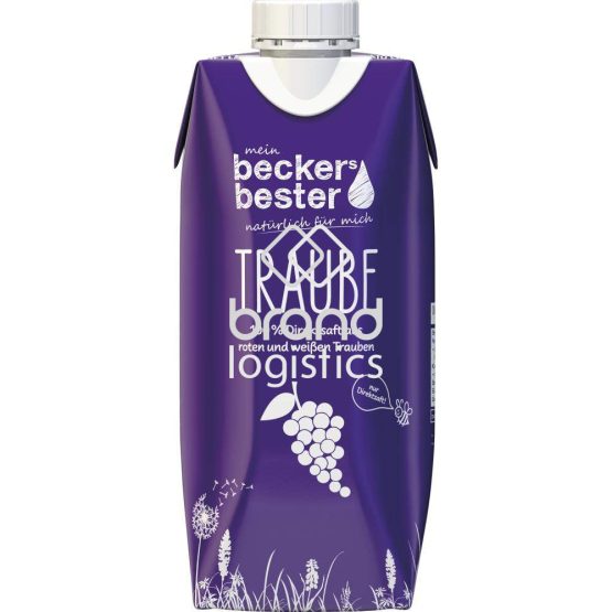 beckers bester Traubensaft rot 100% 0,33 l