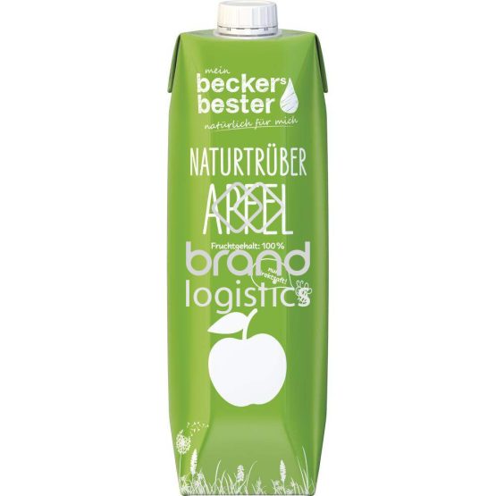 beckers bester Apfelsaft trüb 100% Direktsaft 1,0 l