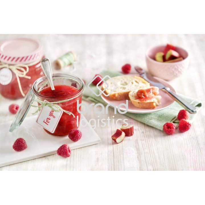 Rhabarber-Himbeer-Fruchtaufstrich