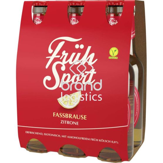 Früh Sport Fassbrause Zitrone 0,0% 6x0,33 l