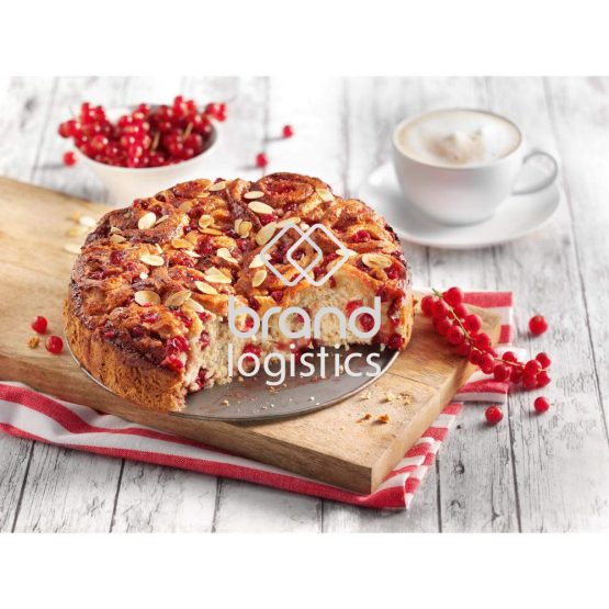 Rosenkuchen mit Johannisbeeren