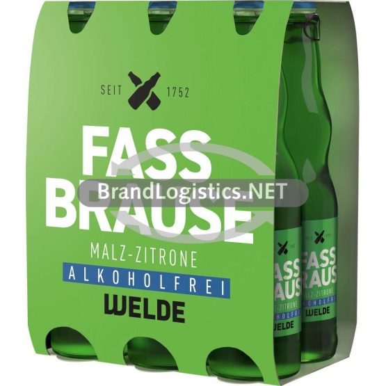 WELDE Fassbrause Zitrone 6x0,33 l