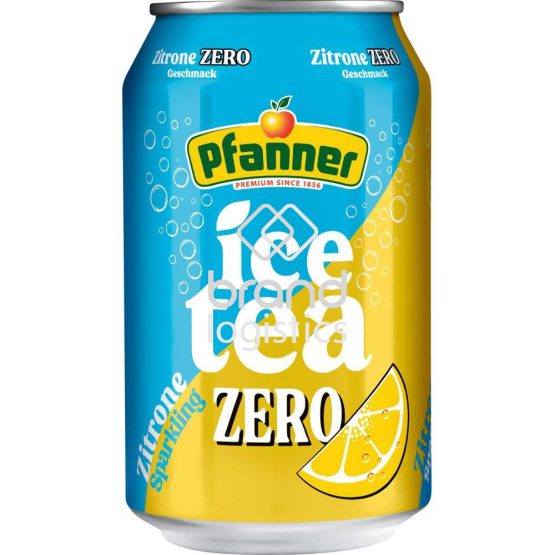 Pfanner Eistee Lemon zero sparkling 0,33 l