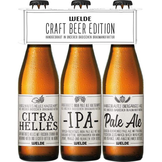 WELDE Brauspezialitäten 3er-Pack 3x0,33 l