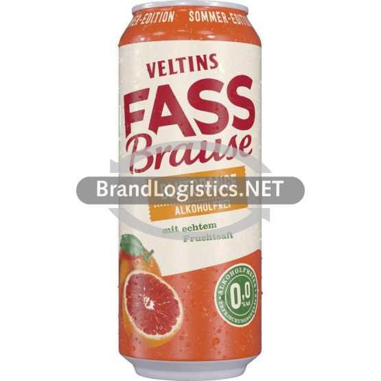 VELTINS Fassbrause Blutorange DPG-Dose 0,5 l