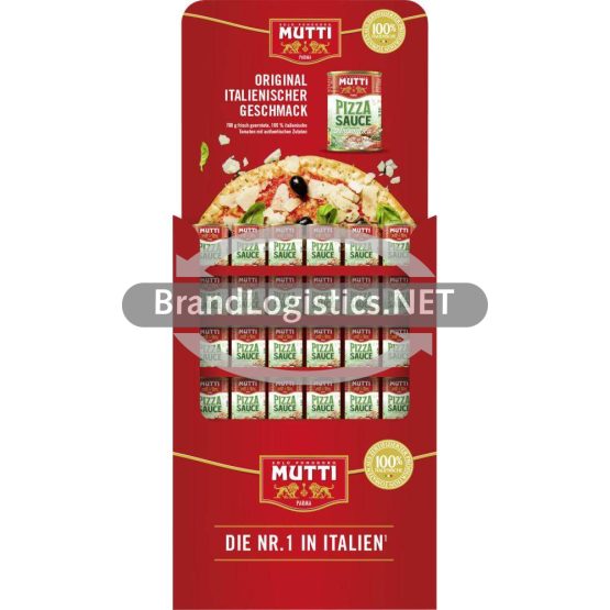 MUTTI Pizzasauce Aromatizzata - gewürzt 132 x 400 g