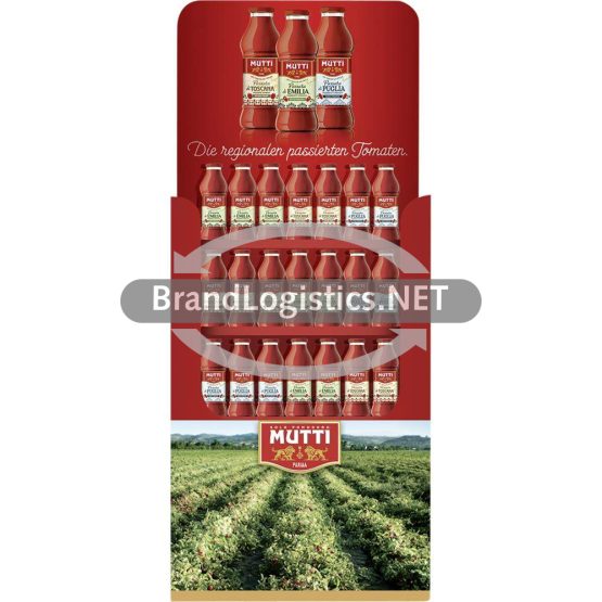 MUTTI 'Passata' Regionali Emilia + Puglia + Toscana Mix-Display 126x400g