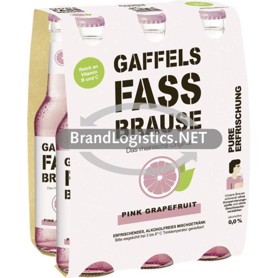 Gaffels Fassbrause Pink Grapefruit Sixpack 6x0,33 l