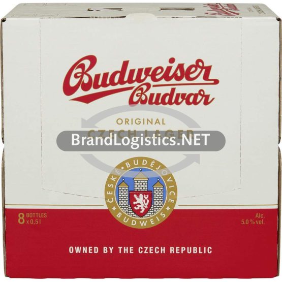 Budweiser Budvar Premium Lager 5% vol. Karton 8x0,5 l