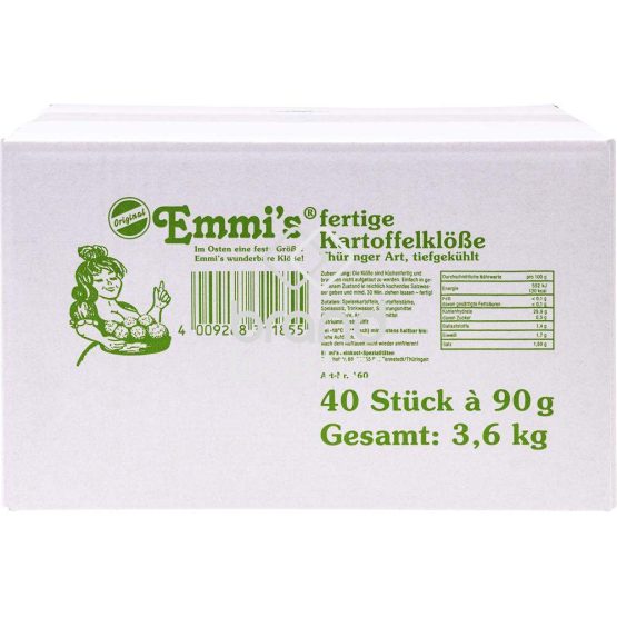 Emmi's fertige Kartoffelklöße 'Thüringer Art' tiefgekühlt 40x90g