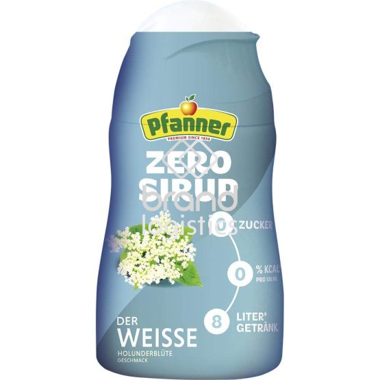 Pfanner Der Weiße Zitrone-Holunderblüte Zero Sirup 1:140