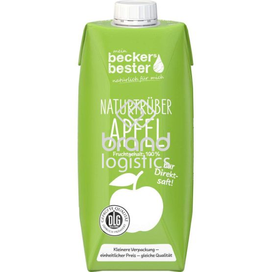 beckers bester Apfelsaft naturtrüb 100% Direktsaft 0,75 l