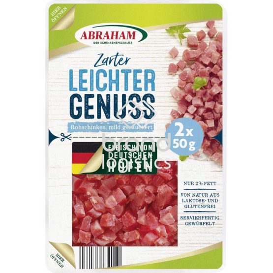 Abraham Leichter Genuss Würfel, geräuchert 2x50 g