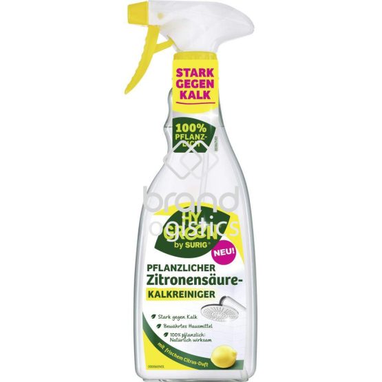 HYGREEN Pflanzlicher Zitronensäure Kalkreiniger Spray 500 ml
