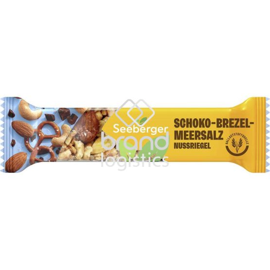 Seeberger Schoko-Brezel-Meersalz Nussriegel 35 g