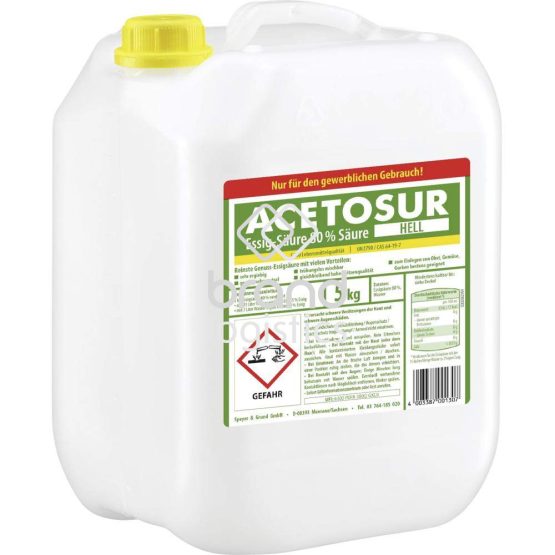 Acetosur Essig-Säure 80 % hell 5 kg