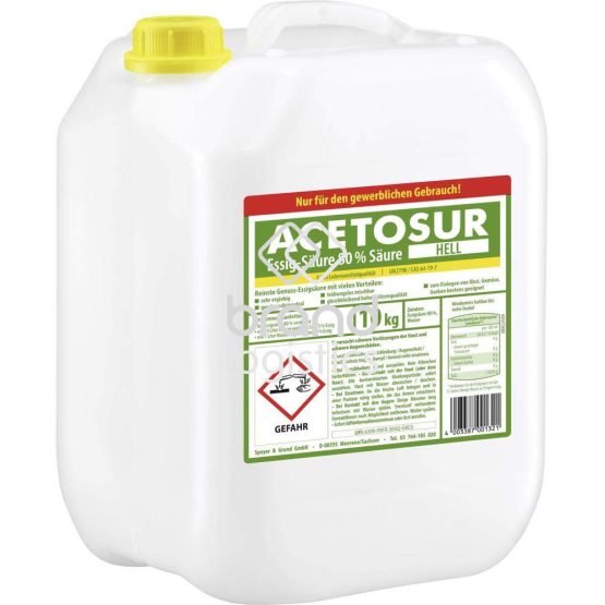 Acetosur Essig-Säure 80 % hell 10 kg
