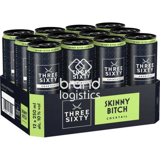 Three Sixty Vodka Skinny Bitch 10% Vol. 12 x 0,33 l DPG