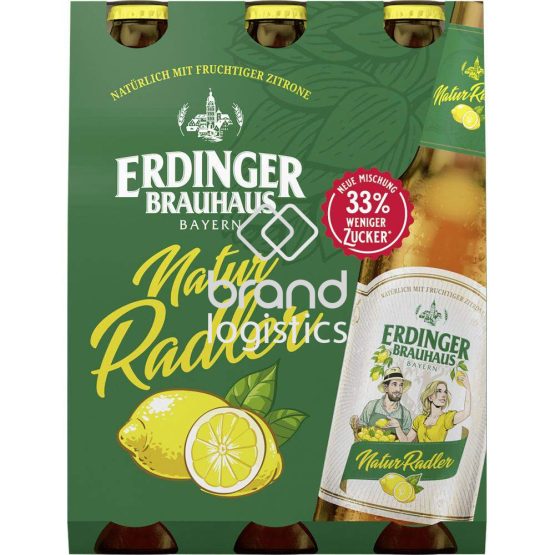 ERDINGER Brauhaus NaturRadler Sixpack 6x0,33 l Longneck