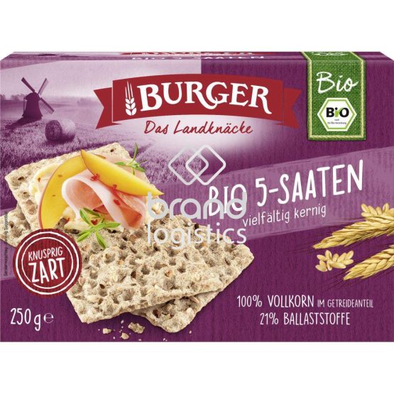Burger Bio-Knäcke 5-Saaten 250 g