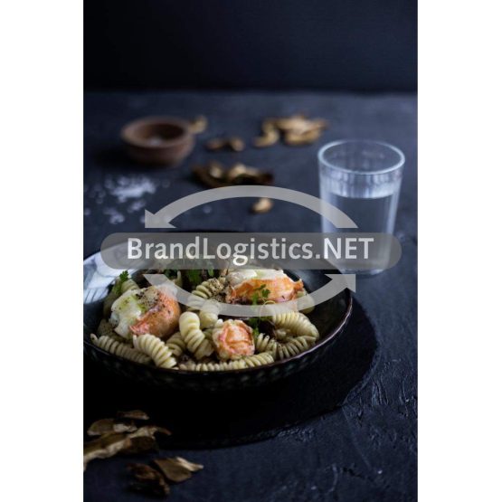 Fusilli mit gebratener Languste und Steinpilzen