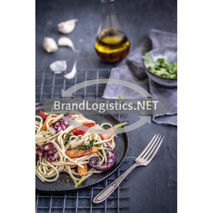 Spaghetti mit gegrilltem Pulpo