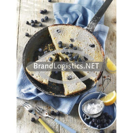 Zitronen-Heidelbeerkuchen aus der Pfanne