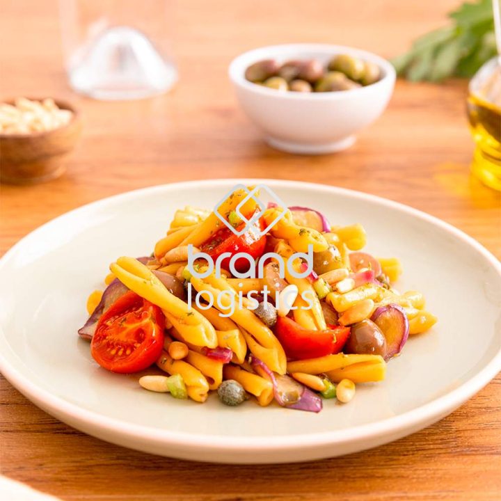 Barilla Kichererbsen Casarecce mit leichter „Caponata“