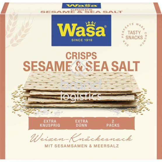 Wasa Tasty Snacks Crisps Sesame & Sea Salt 190 g