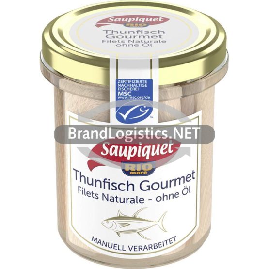 Saupiquet Rio Mare Gourmet Thunfisch-Filets Naturale ohne Öl 180 g