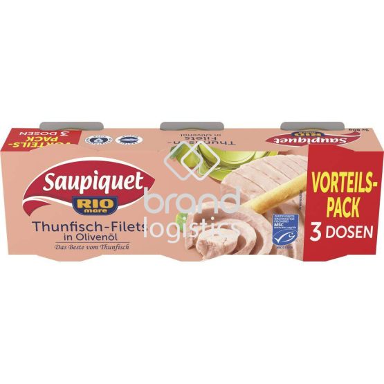 Saupiquet Rio Mare Thunfisch-Filets in Olivenöl 3x80 g