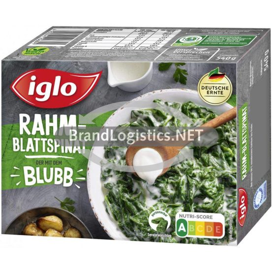 Iglo Rahm-Blattspinat 540 g