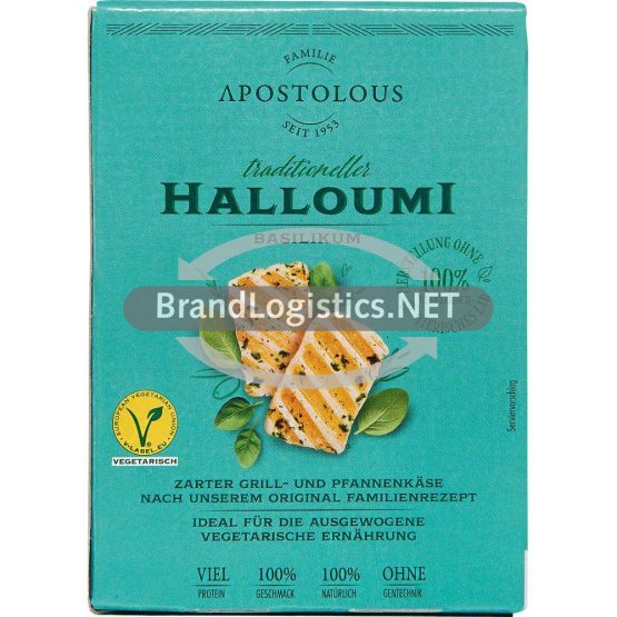 Apostels Halloumi Basilikum 200 g