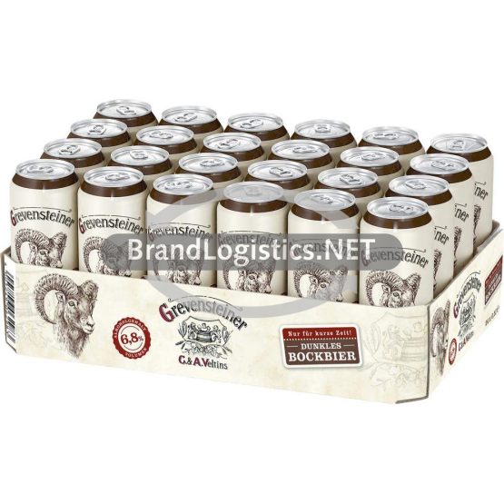 Grevensteiner dunkles Bockbier Tray 24x0,5 l
