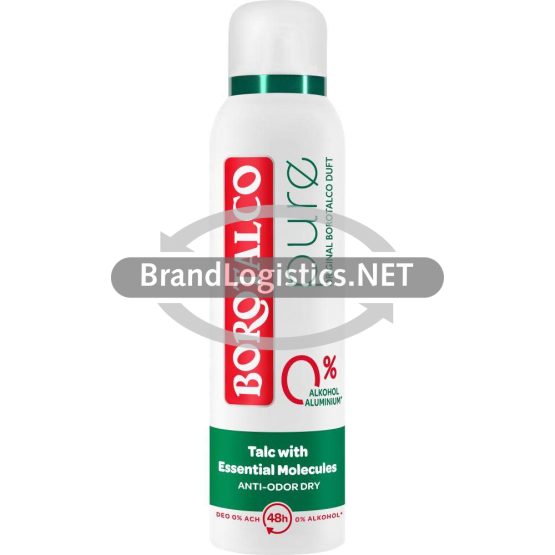 Borotalco Deo Spray Pure - 0% Alkohol & Aluminium - Original Borotalco Duft 150 ml