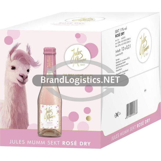 Jules Mumm Rosé Dry Karton 11% vol. 12x0,2 l